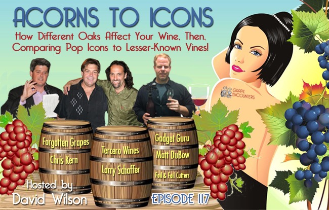Ep. 117 - Acorns to Icons: How Oaks Affect Your Wine and  Varietal Pop Icons