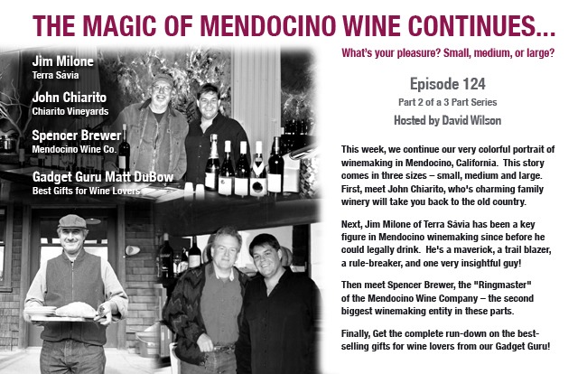 Ep. 124 - The Character (and Characters) of Mendocino Wine, Part 2